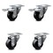 Service Caster 3.5 Inch Soft Rubber Wheel Swivel Top Plate Caster Total Lock Brakes SCC, 2PK SCC-TTL20S3514-SRS-2-S-2 - alternate 4